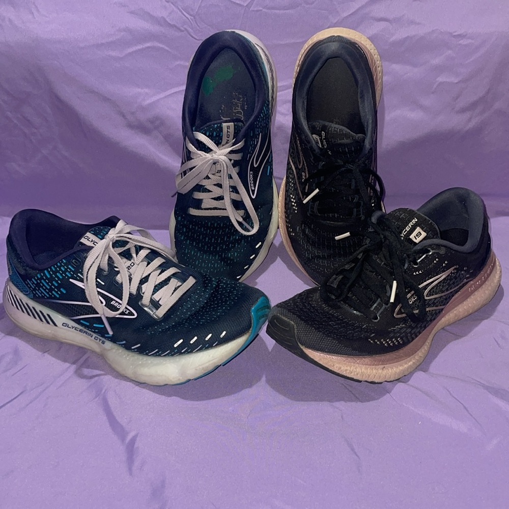 Brooks glycerin women’s 8 1/2 Used old tennis shoes. High arch support.